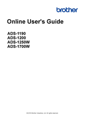 Brother ADS-1200 Online User's Manual