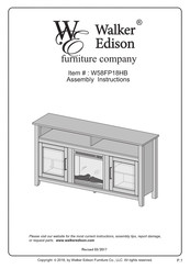 Walker Edison W58FP18HB Assembly Instructions Manual