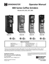 Grindmaster 810 Operator's Manual