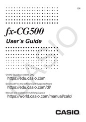 Casio FX-CG500 User Manual