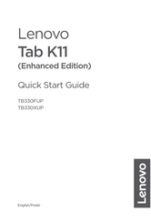 Lenovo TB330FUP Quick Start Manual