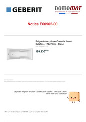 Jacob Delafon E60902-00 Manual