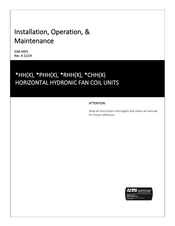 First Co RHHX Series Installation Operation & Maintenance