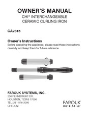 Farouk CA2316A Owner's Manual