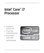 Intel BX80671I76900K Installation Instructions Manual