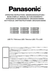 Panasonic TX-55MXN688 Operating Instructions Manual