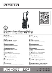 Parkside 408561 2207 Translation Of The Original Instructions