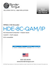 Blonder tongue HDE-8C-QAM/IP User Manual