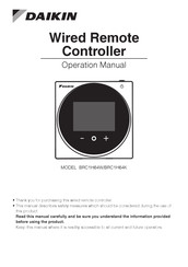 Daikin BRC1H64K Operation Manual