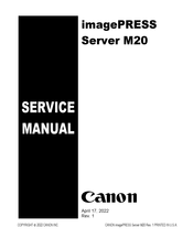 Canon imagePRESS Server M20 Service Manual