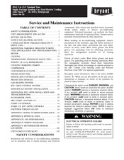 Bryant 581J 05 Series Service And Maintenance Instructions