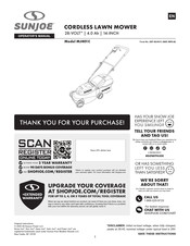 sunjoe MJ401C Operator's Manual