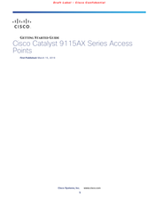 Cisco C9115AXE-Z Getting Started Manual