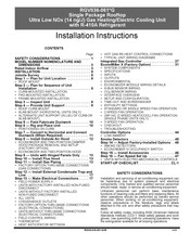 Carrier RGV048 G Series Installation Instructions Manual