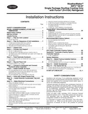 Carrier WeatherMaker 50FC-05 Series Installation Instructions Manual