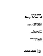 BRP can-am Outlander X mr 650 2013 Shop Manual