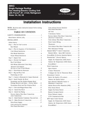 Carrier 50KC05 Installation Instructions Manual