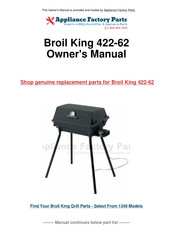 Onward Broil King 422-62 Owner's Manual