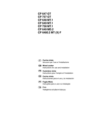 Ariston CP 6480.2 MT F Instructions For Use And Installation