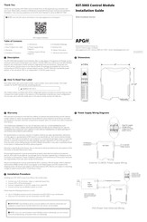 APG RST-5013 Installation Manual
