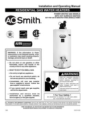 A.O. Smith GPVL5000L010S41200 Installation And Operating Manual