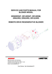 Ametek DR623RD Service And Parts Manual