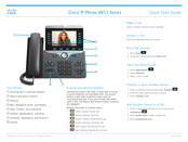 Cisco 8851 Quick Start Manual
