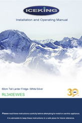 Iceking RL340EW Installation And Operating Manual