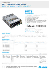 Delta PMT-V100W2B Series Technical Data Sheet
