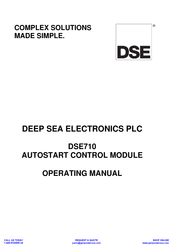 DSE DSE710 Operating Manual