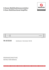 Monacor PA-8125 DX Instruction Manual