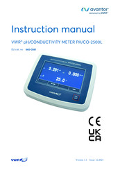 VWR avantor PH/CO-2500L Instruction Manual