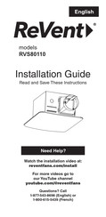 REVENT RVS80110 Installation Manual