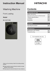 Hitachi BD-100YFVEM Instruction Manual