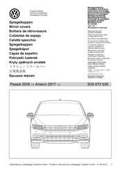 Volkswagen 3G0 072 530 Installation Instructions Manual