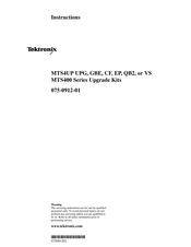 Tektronix MTS4UP Instructions Manual