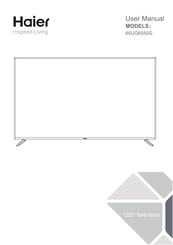Haier 65UG6550G User Manual