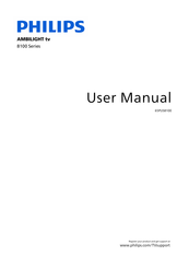 Philips Ambilight 65PUS8100/12 User Manual