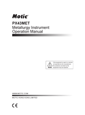 Motic PX43MET Operation Manual