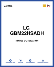 LG GBM22HSADH Owner's Manual