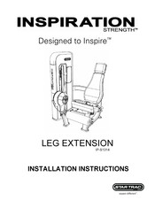 Star Trac INSPIRATION STRENGTH IP-S1314 Installation Instructions Manual