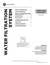 GE GXK255TBN-01 Owner's Manual & Installation Instructions