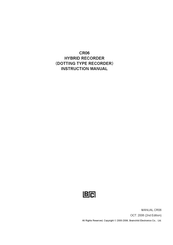 Brainchild CR06 Instruction Manual