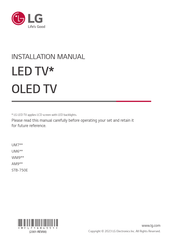 LG 65UM7300PTA.ATA Installation Manual