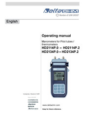 GHM Delta OHM HD2134 Operating Manual