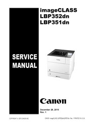 Canon imageCLASS LBP351dn Service Manual