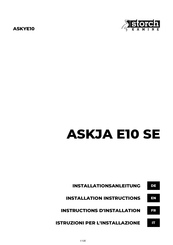 Storch Kamine ASKYE10 Installation Instructions Manual