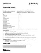 Rockwell Automation Allen-Bradley GuardLogix XT 1756-L8XTSP Installation Instructions Manual
