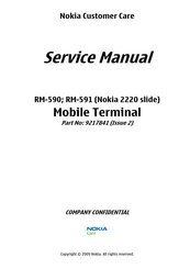 Nokia RM-591 Service Manual
