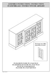 LAUREL FG-KO/DI/EG/IY/CG/BC-PU-19-667-WAY Assembly Instructions Manual